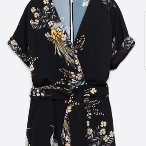 Zara floral jumpsuit
